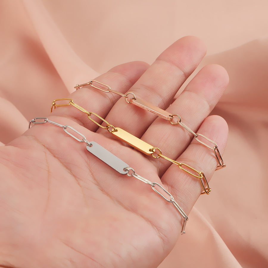 Custom Multiple Name Charm Bracelet Personalized Engraved Jewelry, Friendship Gift for Women or Mom, Couples Bracelet, Birthday or Mothers Day Gift – P-1BR-W