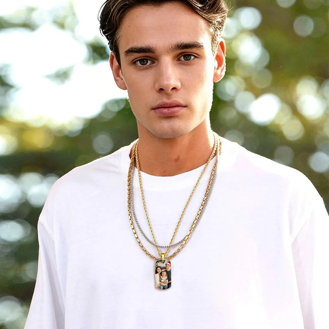 Pictures of necklaces personalized with photos, personalized necklaces for women men custom engraved necklaces with photo text