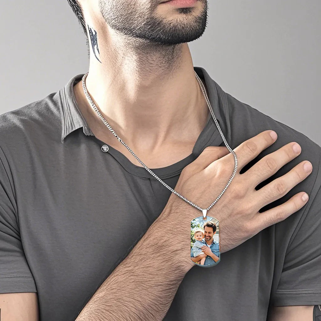 Pictures of necklaces personalized with photos, personalized necklaces for women men custom engraved necklaces with photo text