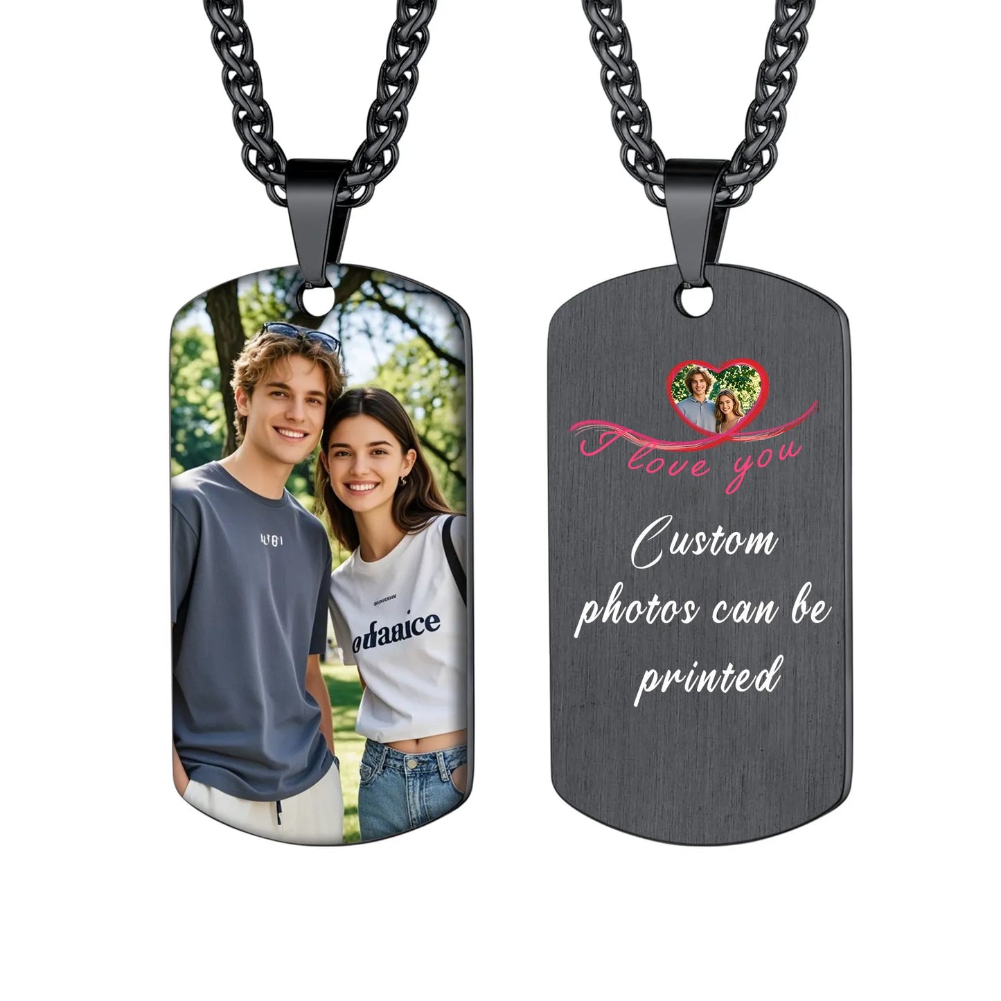 Pictures of necklaces personalized with photos, personalized necklaces for women men custom engraved necklaces with photo text