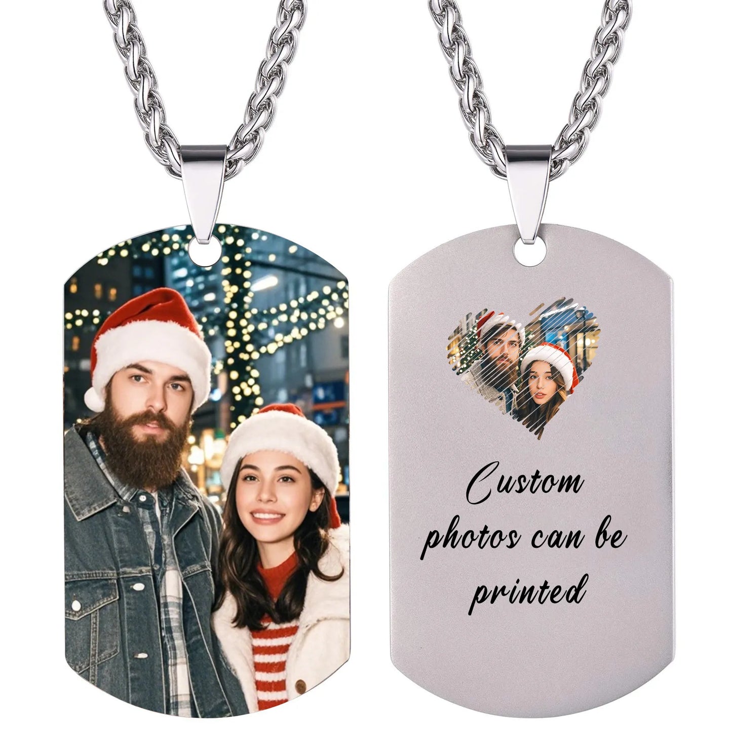 Pictures of necklaces personalized with photos, personalized necklaces for women men custom engraved necklaces with photo text