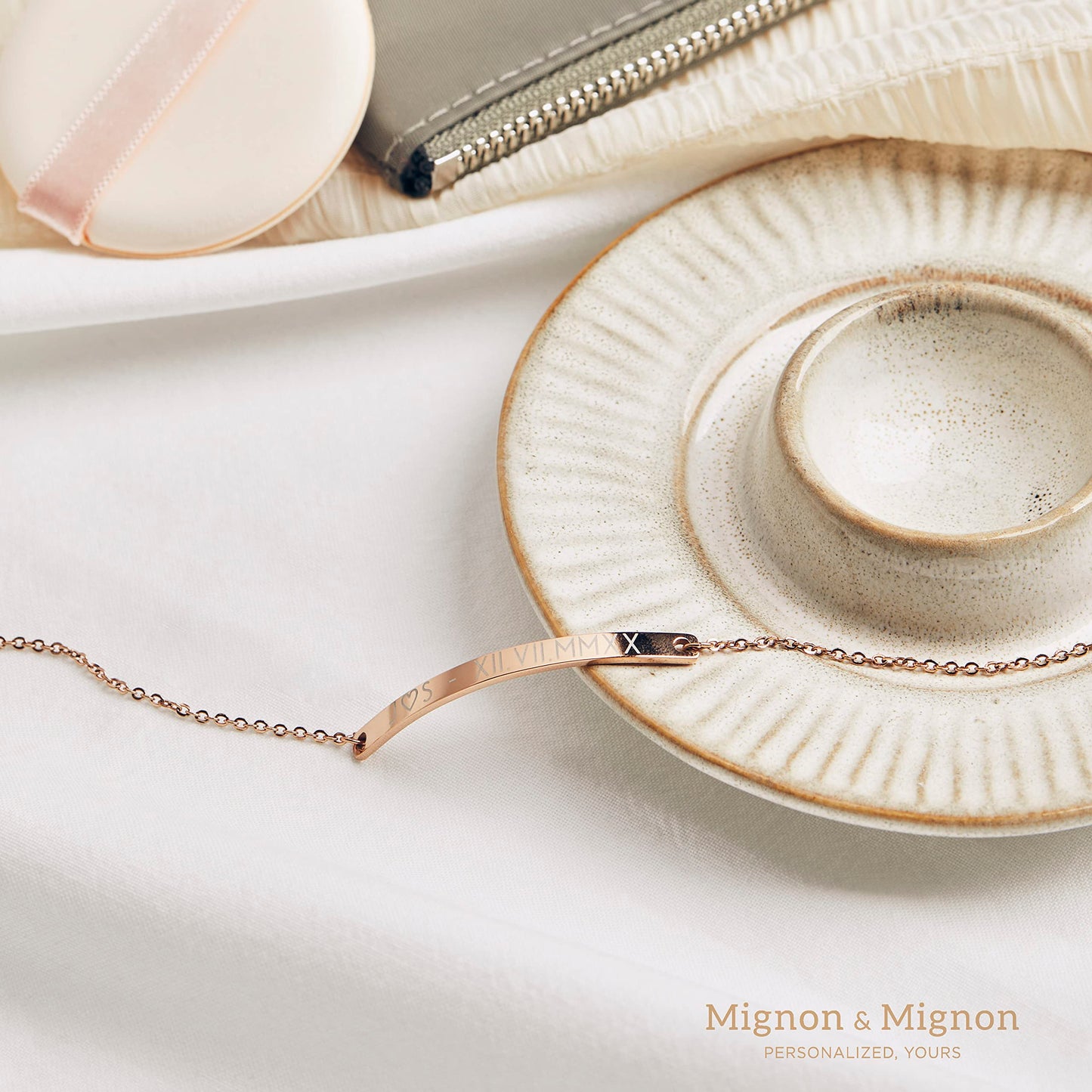 Delicate Coordinate Bracelet Mother's Day Personalized Engraved with Name Bridesmaid Girlfriend Best Friend Birthday Gift for Women