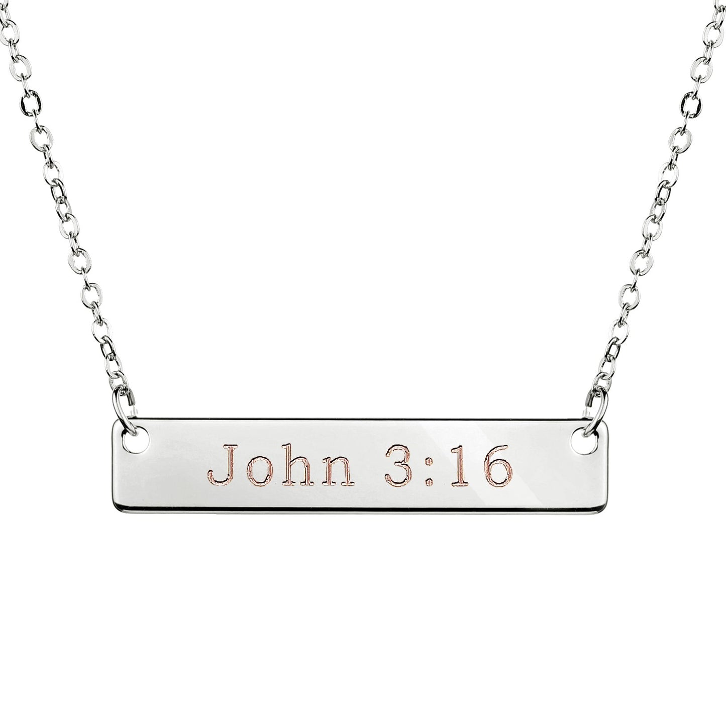 Gold Christian Bar Necklace Bible Verse Necklace Faith Necklace Sister Necklace Baptism Gift Birthday